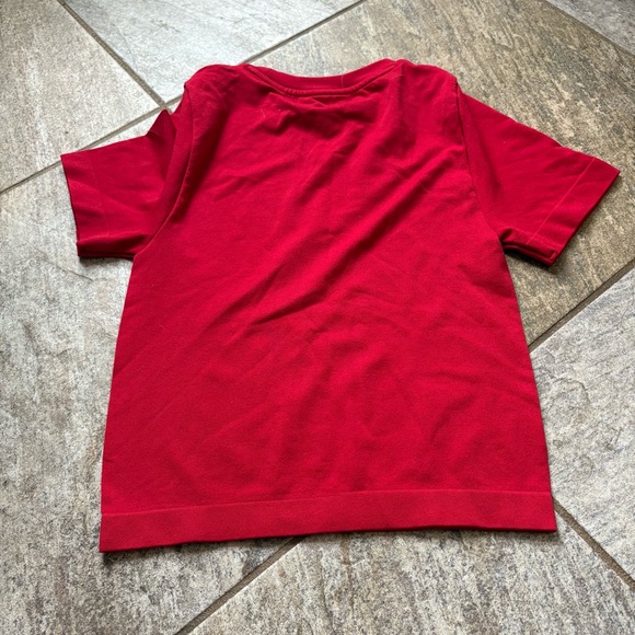 a new day red short sleeve fitted shirt Size Extra Small XS NWT nylon/spandex - Picture 2 of 4